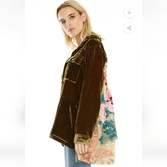 Aratta Silent Journey Velvet A Tulip Garden Jacket Size Small - Picture 3 of 12